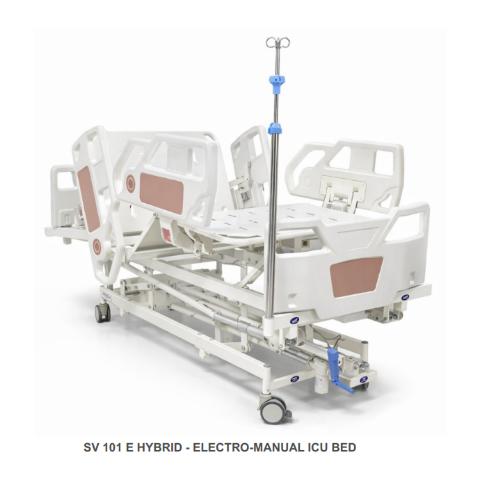 SV 101 E HYBRID - ELECTRO-MANUAL ICU BED